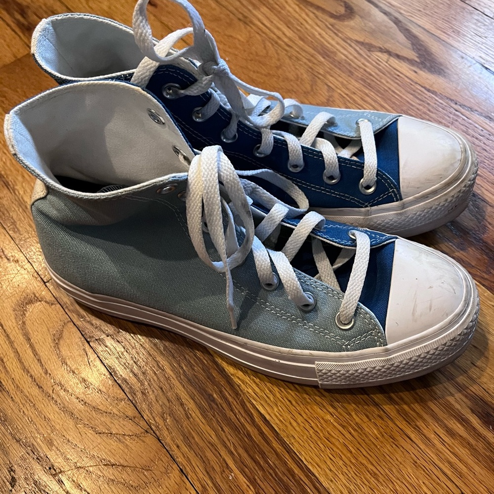 Converse Blue Sneakers High-Top Canvas Shoes
